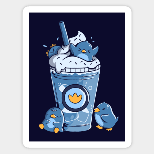 Penguin Iced Coffee by Tobe Fonseca Magnet